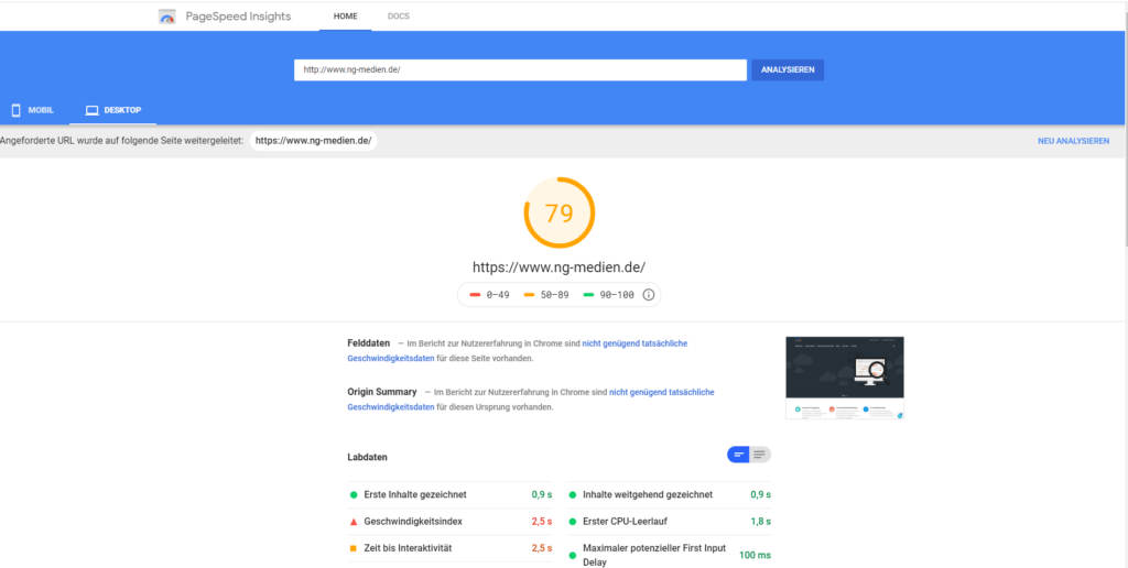 Page Speed Insights